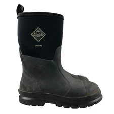 Muck Boot Company Unisex 7M 8W Chore Classic Black Waterproof Mid Boots FAIR