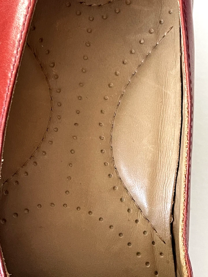 Mocassim de couro Dansko Desiree sem salto laranja queimado UE 41 EUA 10,5 - Imagem 3 de 4