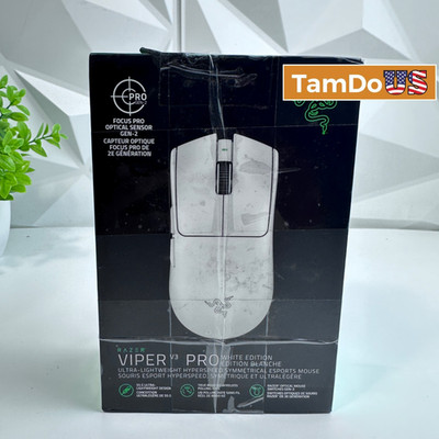 Razer Viper V3 Pro White Edition Ultralight Wireless Esports Gaming Mouse 8000Hz