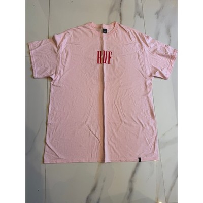 HUF Mens Pink Yin Yang Rose Graphic T-Shirt Short Sleeve Crew Neck XL