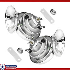12v 300db Snail Kit 2 Pcs Silver Waterproof High Low Tone Air Electric 12v 300db Snail Kit 2 Pcs Silver Waterproof High Low Tone Air Electric