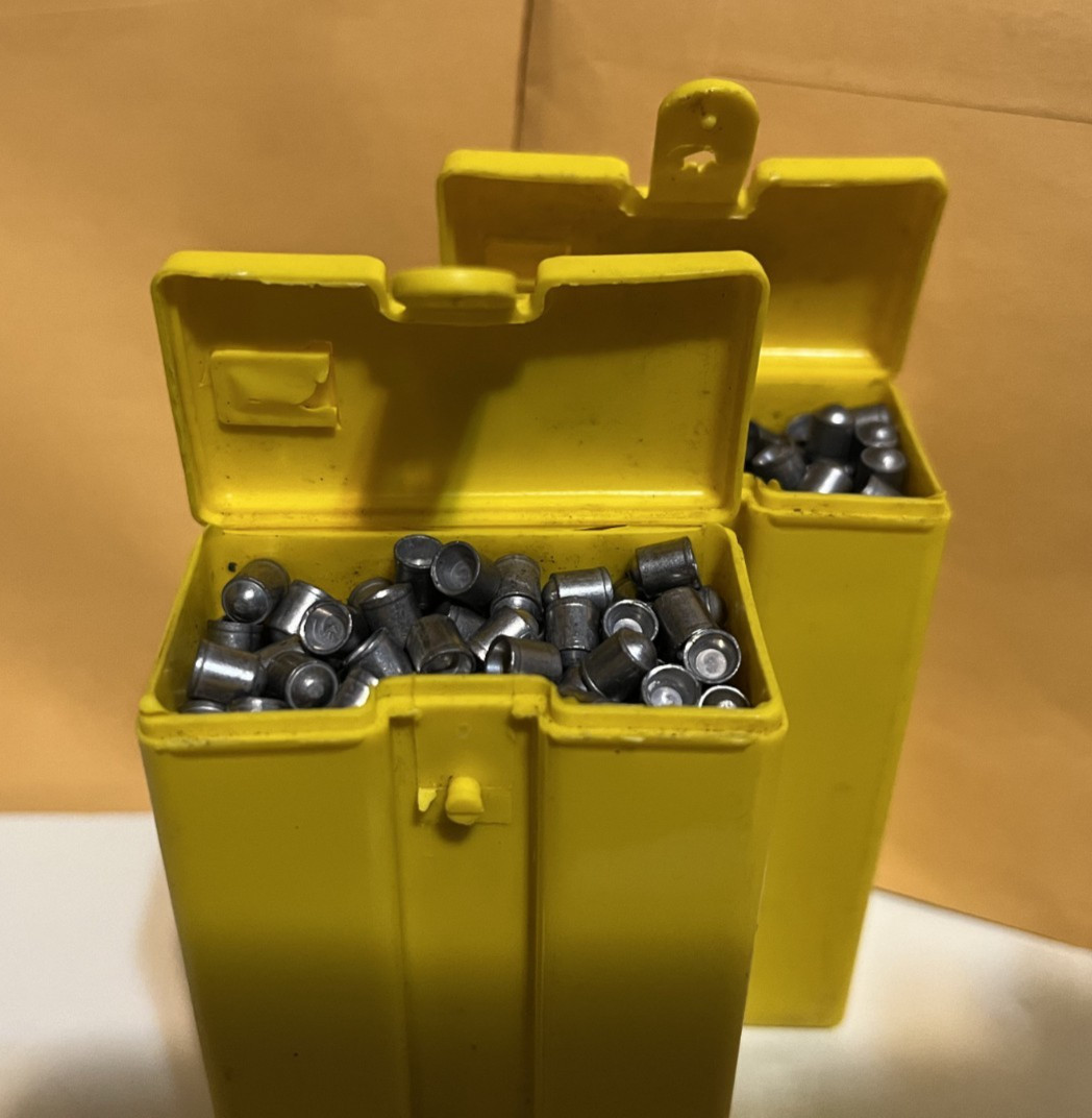 5mm Cylindrical SHERIDAN .20 PELLETS Classic Yellow Tombstone Box 500 CLEAN/FULL