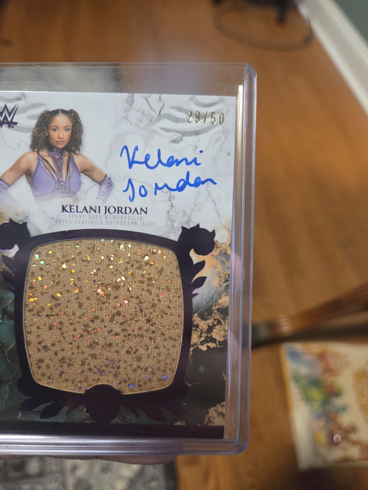 2025 WWE Topps Royalty- Kelani Jordan, Royalty Relic Autographs, /50 #RYA-KJO view 3