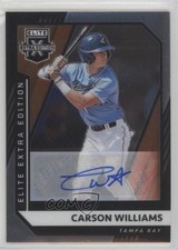 2021 Panini Elite Extra Edition Optic Signatures 34/99 Carson Williams Auto 10yf