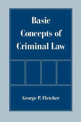 Basic Concepts of Criminal Law George P. Fletcher Taschenbuch Englisch 1998