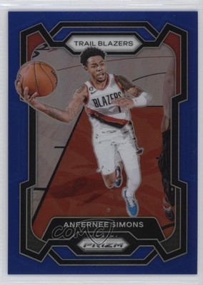 2023-24 Panini Prizm Blue Prizm 154/199 Anfernee Simons #106 3hd