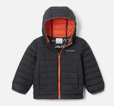 Columbia Toddler Boys Jacket 2T Black Omni-Heat Hooded, NEW #106