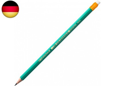 BIC Bleistift Evolution Original 655 HB mit Radierer, Schachtel à 12 Stück, grün