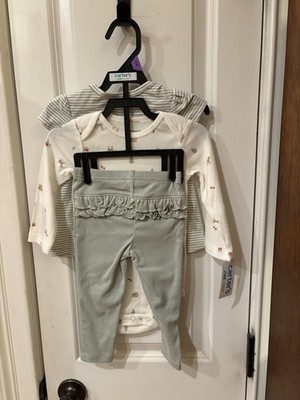 NWT Girls Size 12M Three Piece Set Carters Child Of Mine SKU TR39