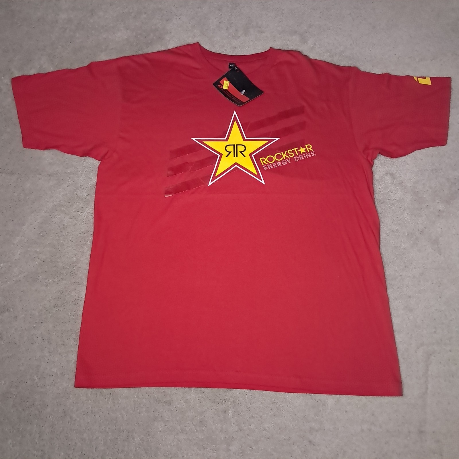 Vtg Y2K One Industries Motocross Rock Star  XL Red b