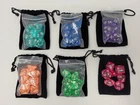 Dice Lot 6 Sets of 7 42 Total Various Colors Tabletop RPG Dungeons & Dragons Etc