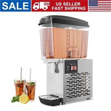 18L Commercial Beverage Dispenser Single Tank Iced Tea  Juice Machine 115W