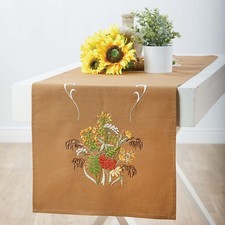 Herrschners® Otoño Hierbas Corredor de Mesa Larga Estampado Kit de Bordado