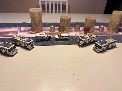 Code 3 Fire Apparatus Lot of 6 Different Fire Trucks 1:64 Scale Models