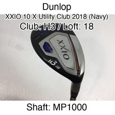 Dunlop XXIO 10 X Utility Club 2018 Navy H3 Hybrid  18 MP1000 Regular Right-Han