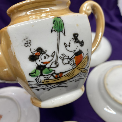 Vtg 1930's Mickey Mouse Childs Tea Set DISNEY Japan | eBay