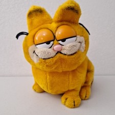 VTG 1981 DAKIN XL 13"x10" Garfield The Cat Sitting Plush Stuffed Animal Toy