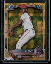 2025 Bowman Draft #BDC-197 CJ Gray Gold Sapphire /50