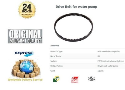 WATER PUMP BELT for VW CADDY ALLTRACK Estate 1.0 TSI 2018->on