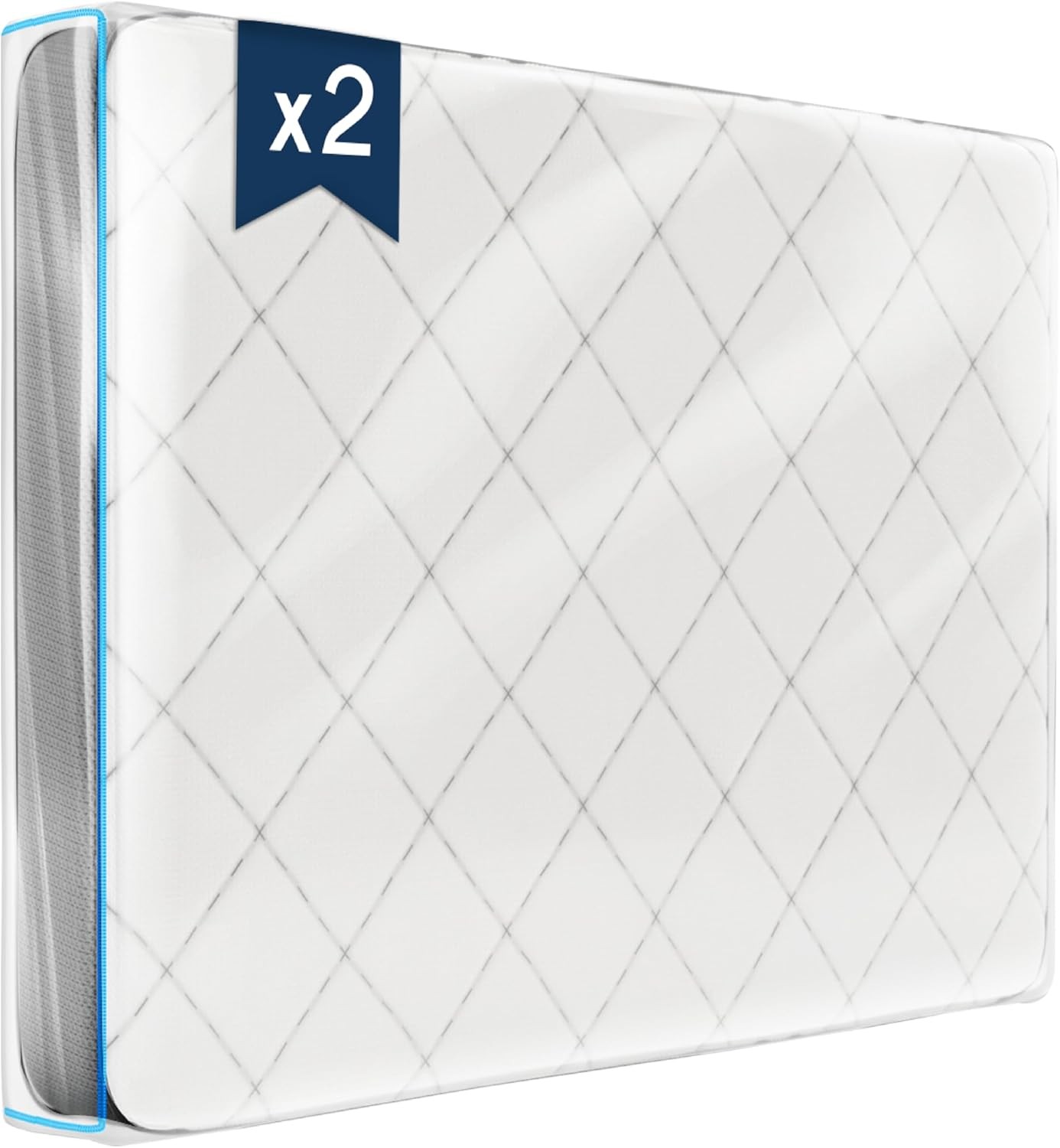 Matratzenhülle Kunststoff - 2er-Set - 140 x 200 (Dicke 30 cm) - Matratzenschutz