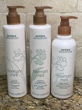 Aveda Rosemary Mint Purifying Shampoo Weightless Conditioner, Lotion- 3 pc Lot