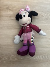 Disney 10" Minnie Mouse Auto Race Car Suit with TuTu 89 Plush Doll Stuffed Toy