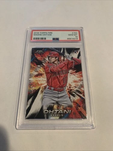 2018 Topps Fire - Shohei Ohtani #150 (RC) PSA 10