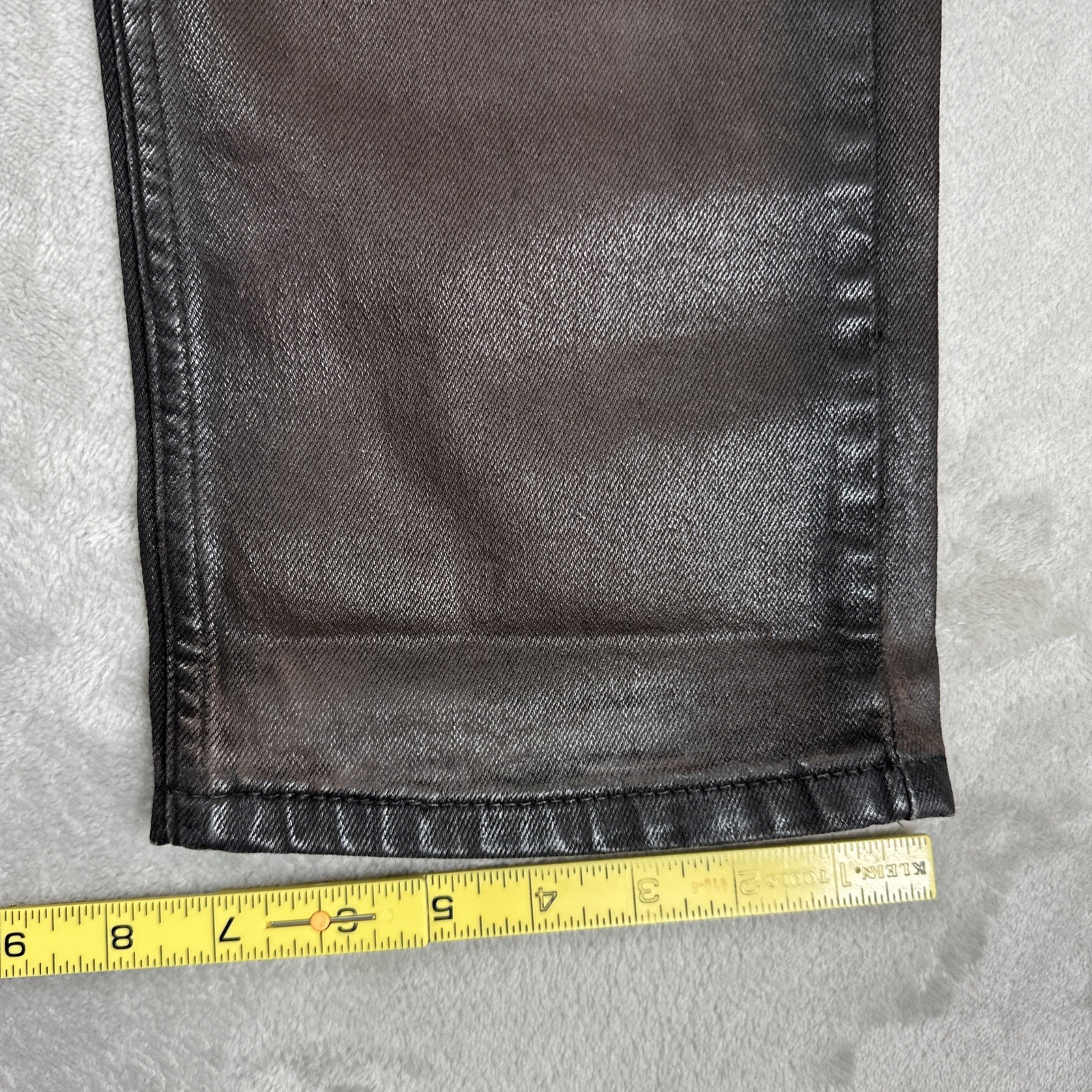 Levi's 511 Slim Jeans Men's Size 33x32 Brown Coated Demin Stretch thumbnail 8