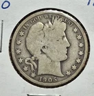 1905 O Barber Half Dollar