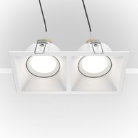2X50W GU10 Einbauleuchten In Weiß Modernes Design IP20