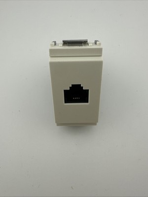 Vimar Idea 16335.B ISDN RJ11 Phone Jack 6-Position / 4-Conductor - White