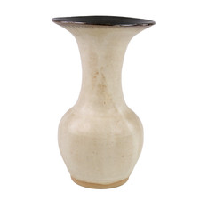 British Studio Pottery Vase Lucie Rie Manner Modernist Signed R 21cm