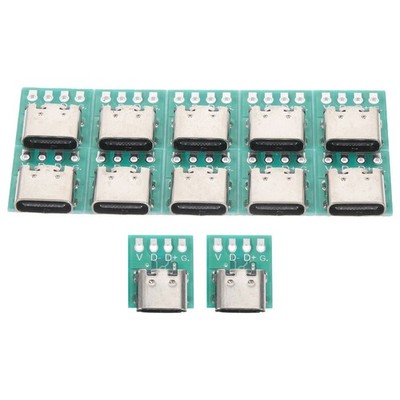 12 Pcs USB C- Splitter Board USB- -C-Buchse USB-C-Konverterplatine