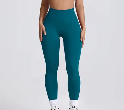 Legging sans couture Bo+Tee Super Sculpt en sarcelle BNWT pour femme XS UK ta... - Photo 1/4