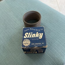 Vintage 60's Copper Slinky Toy James Industries in Original Box