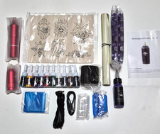 Wireless Tattoo Kit Complete for Beginners Pen Machine with Power Supply Needles
