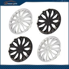 4 X 16 Wheel Covers Hub Caps Rim Skins Snap On Silver Fit For R16 Tire Rim