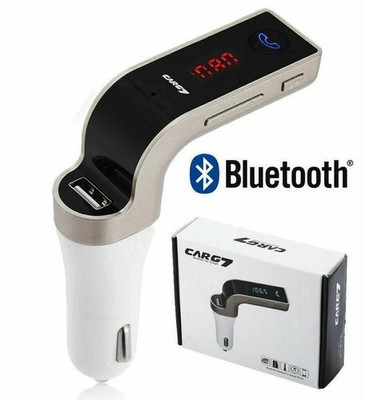 Bluetooth G7 Car Kit Freisprecheinrichtung FM Transmitter Radio MP3 Player USB Ladegerät & AUX
