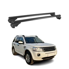 Dachträger für Land Rover Freelander 2006-2014 Gepäckträger Aluminium Schwarz 2x