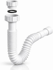 Flexibler Siphon f&uuml;r K&uuml;chensp&uuml;len 11/4 & 1 1/2" x 40/50 mm, 320&ndash;880 mm