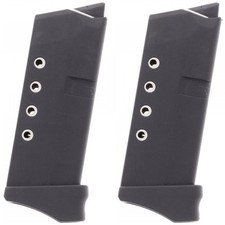 ProMag 2 Pack 6-Round Magazine for GLOCK Model 43 G43 9mm, GLK12 Black Polymer