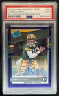 2020 Donruss Optic Jordan Love Rated Rookie Auto Purple Stars RC #4/50 PSA 9