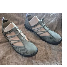 JBU by Jambu Olive Green Strappy Cutout Comfort Slip On Shoes Women's