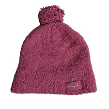 Life is Good Womens Pink Beanie Winter Hat/Pom One Size