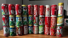 30 Coca-Cola Sammeldosen Konvolut mit Sprite, Lift, NBA, Musik, Weihnachten