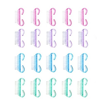 20PCS Handle Nail Brush Fingernail Brush Cleaner Hand Scrub Cleaning for Toes