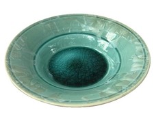 JOE COULTER Art Pottery Stoneware CRYSTALLINE Bowl Turquoise Teal Coastal Beach