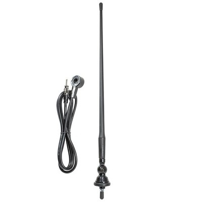 Hochflexible Universal Gummi Antenne AM/FMUKW ca. 1,3m Kabel DIN Stecker