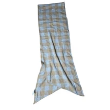 Filson Checkered Beige/Gray 100% Cotton Scarf 