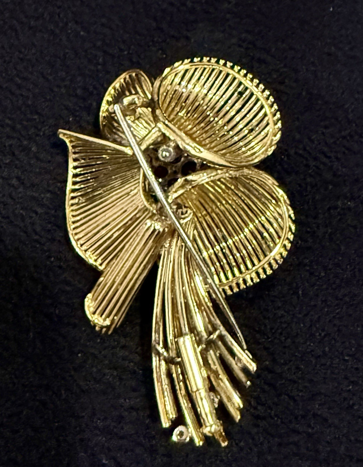 Flower ruby & Diamond Brooch - image 7